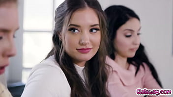 It’s not every day you come across lesbian scenes that are as good as this one! The wedding planner Gia Paige is hired by Jade Baker and Lena Paul to arrange their wedding, but instead, Gia makes some moves to get both girls to join a fucking hot 3so