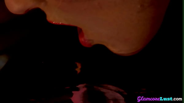 Curvy glamcore ginger masturbating solo in erotic lingerie